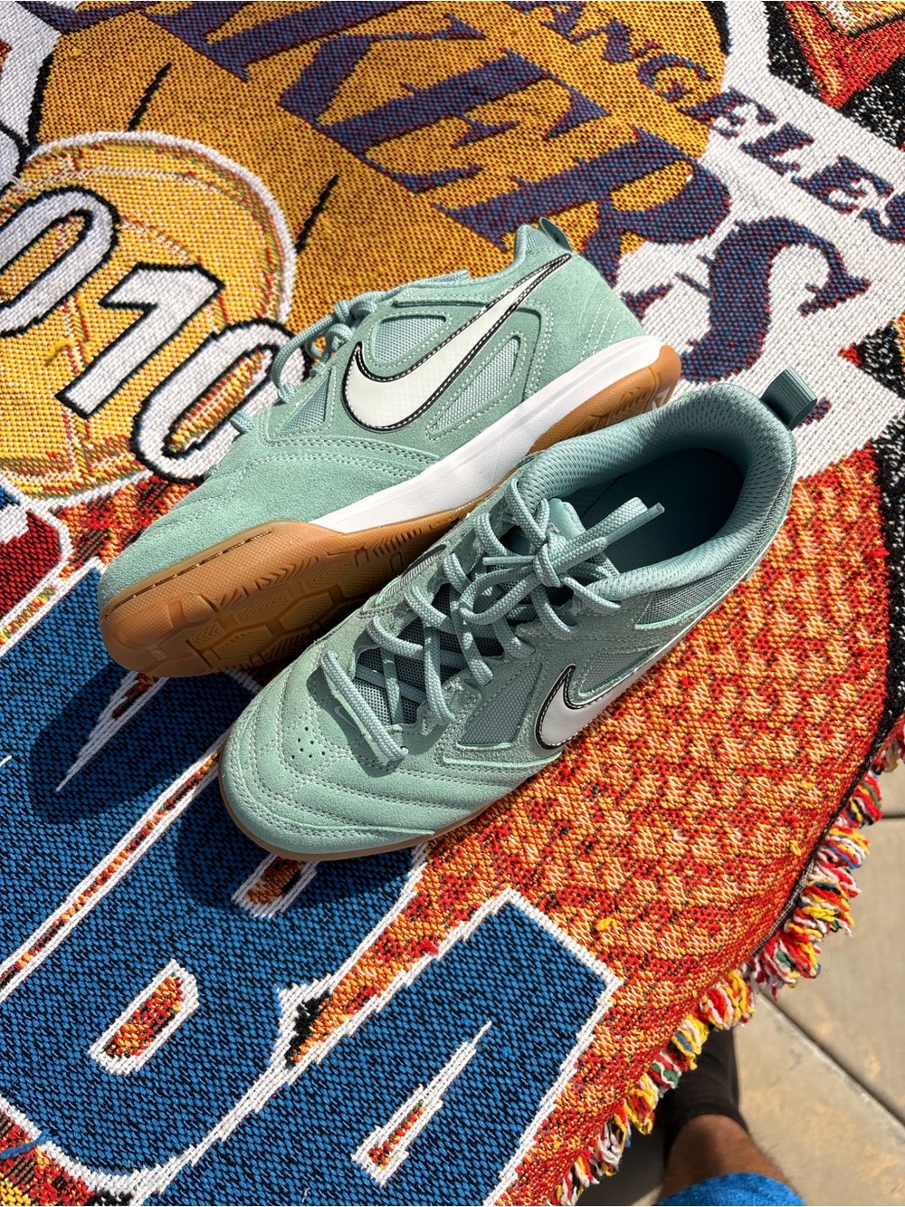 Nike Mint Green Sneakers with Gum Sole